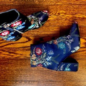 Floral Embroidered Zara Booties